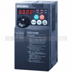 三菱變頻器FR-E720-0.1K日本原裝，電源三相220V,